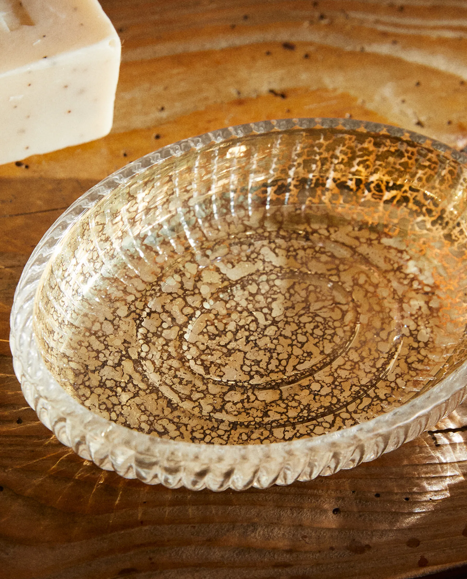 ZARA Home Mercurized Glass Soap Dish
