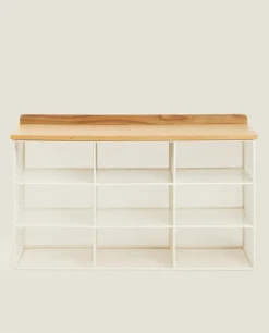 ZARA Home Metal And Wood Bench