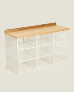 ZARA Home Metal And Wood Bench