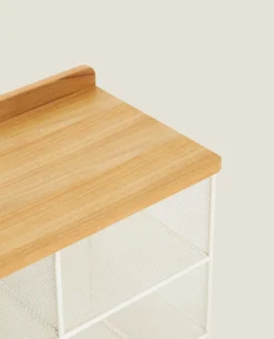 ZARA Home Metal And Wood Bench