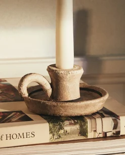 ZARA Home Mini Clay Candlestick