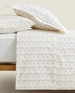 ZARA Home Mini Floral Print Duvet Cover
