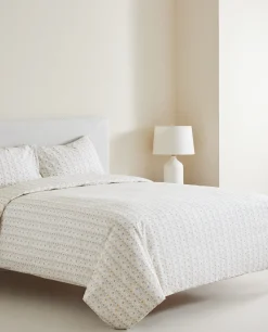 ZARA Home Mini Flower Print Flat Sheet