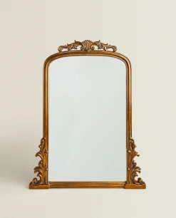 ZARA Home Mirror With Wood
