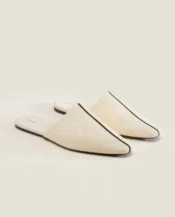ZARA Home Mule Slippers With Contrasting Detail