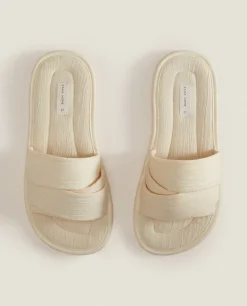ZARA Home Muslin Open Slippers