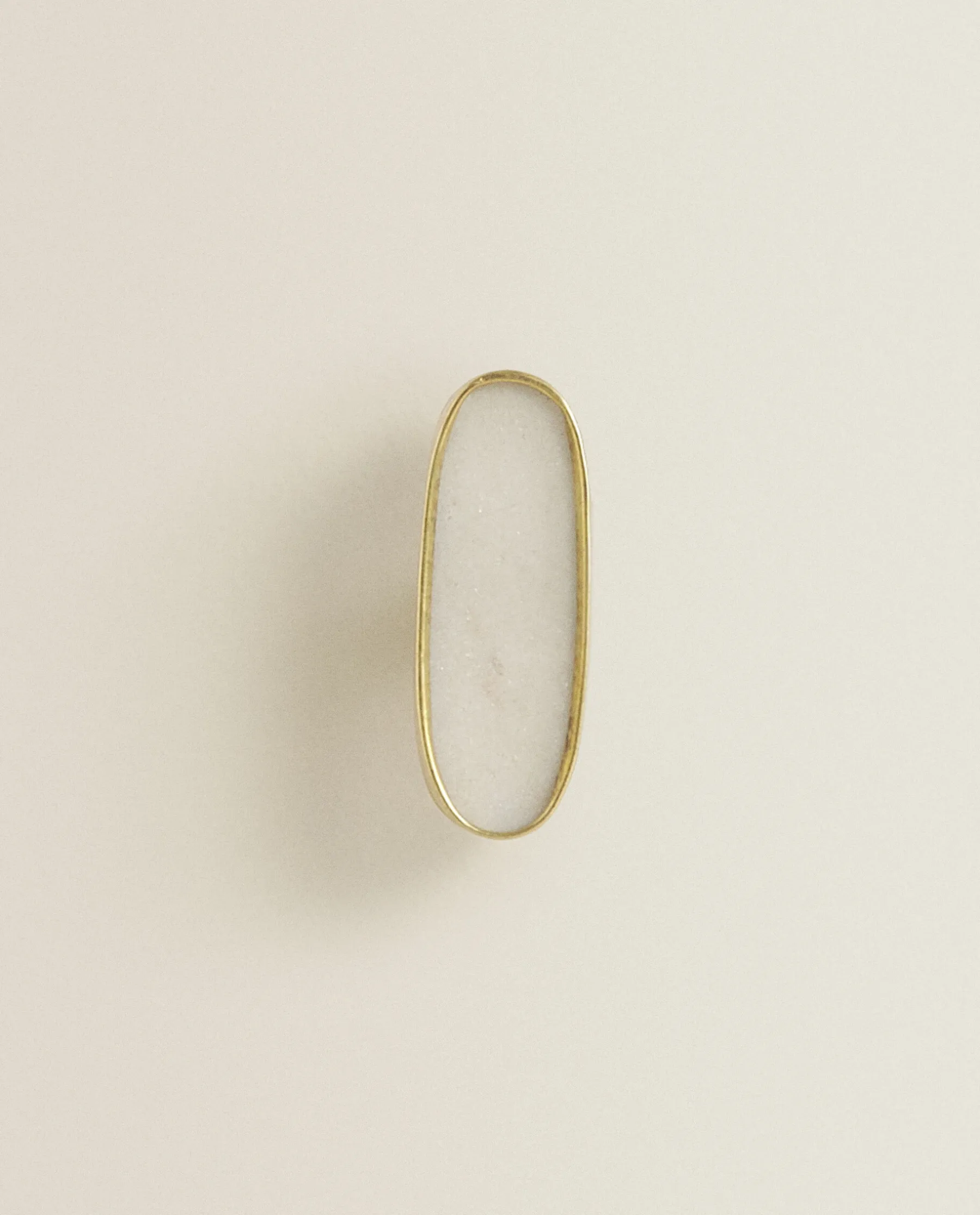 ZARA Home Oval Marble Door Knob (Pack Of 2)
