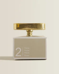 ZARA Home Oval Marble Door Knob (Pack Of 2)