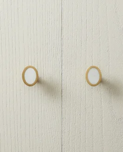 ZARA Home Oval Mother-Of-Pearl Door Knob (Pack Of 2)