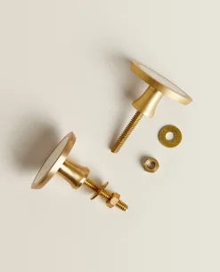 ZARA Home Oval Mother-Of-Pearl Door Knob (Pack Of 2)