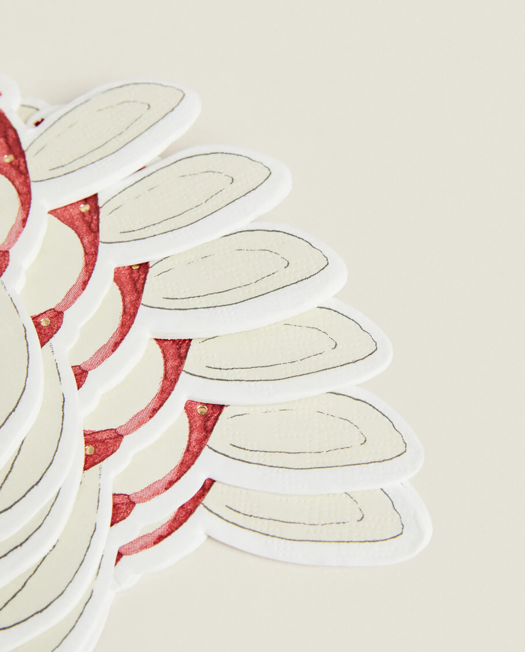 ZARA Home Pack Of Children'S Paper Napkins With Christmas Bunny Rabbit