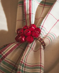 ZARA Home Pack Of Christmas Sleigh Bell Napkin Rings