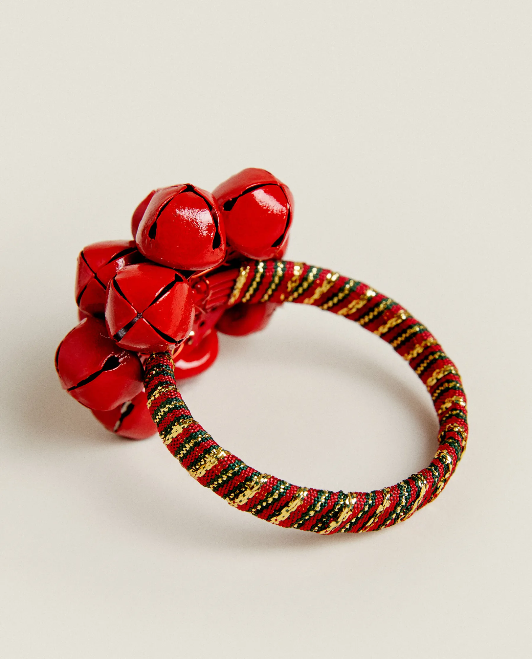 ZARA Home Pack Of Christmas Sleigh Bell Napkin Rings