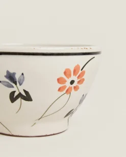 ZARA Home Painted Flower Bowl