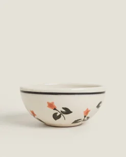 ZARA Home Painted Flower Mini Bowl