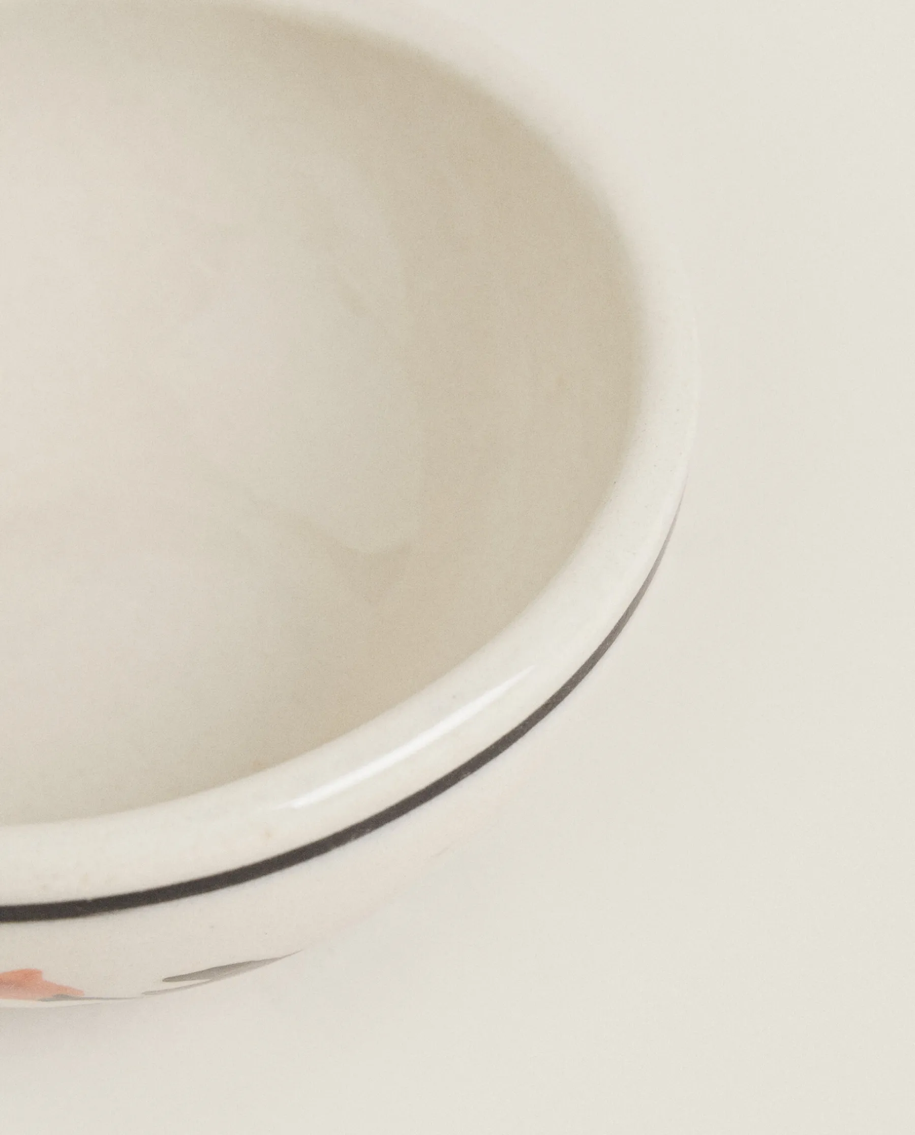 ZARA Home Painted Flower Mini Bowl