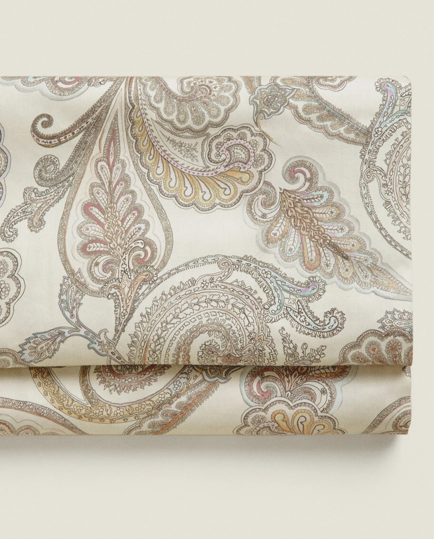 ZARA Home Paisley-Print Flat Sheet