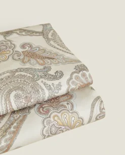 ZARA Home Paisley-Print Flat Sheet
