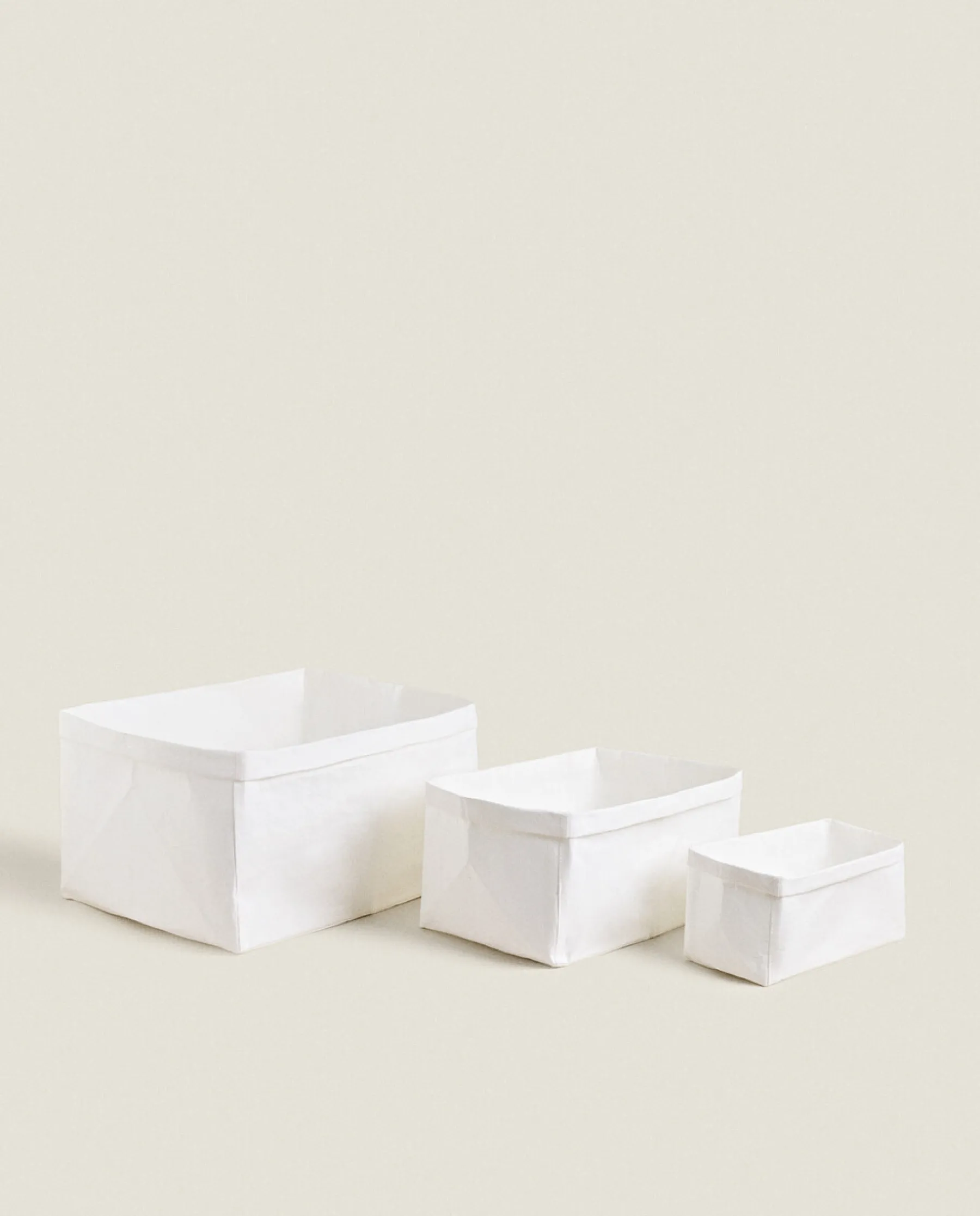 ZARA Home Paper-Design Organizer Basket