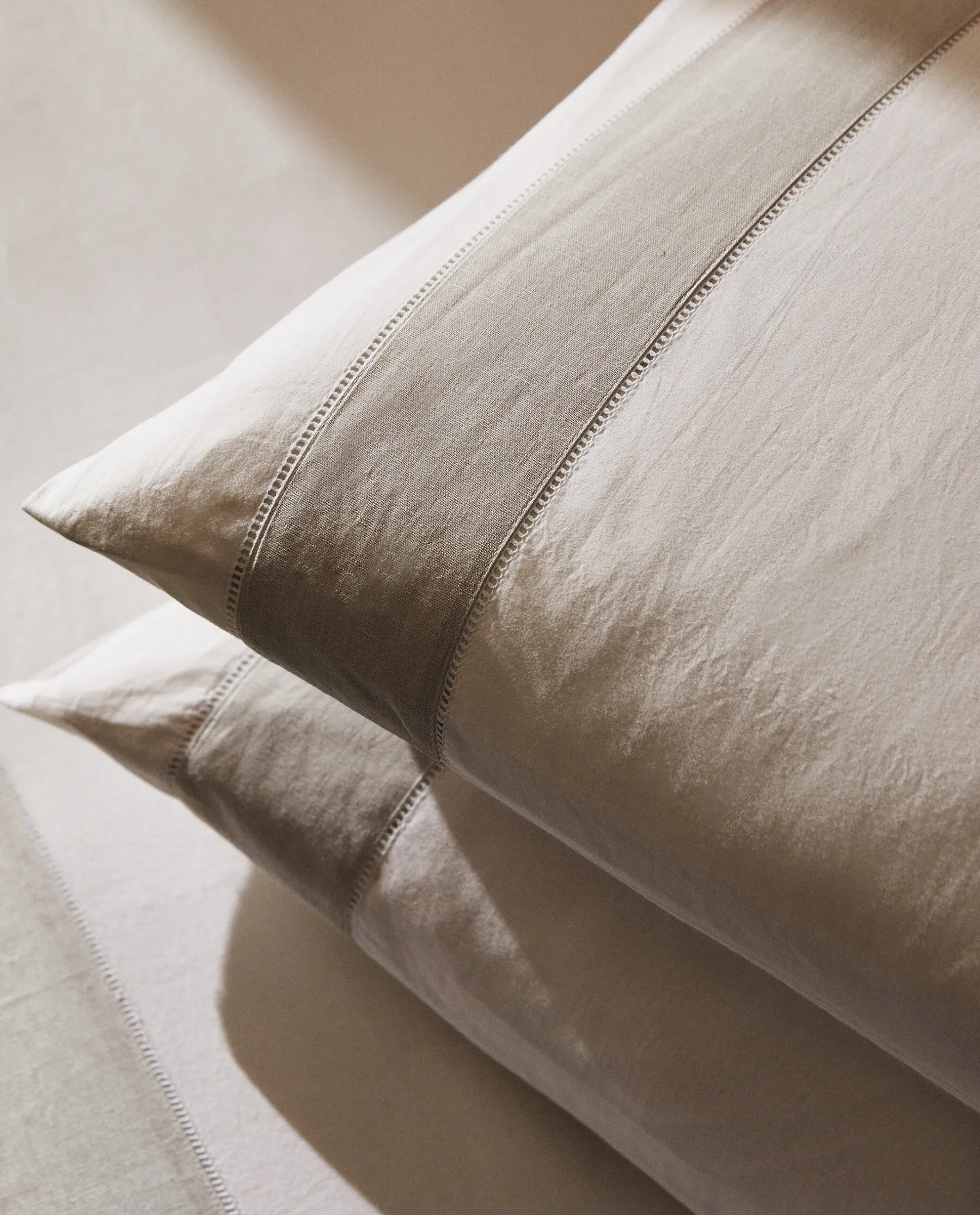 ZARA Home Pillowcase With Linen Border
