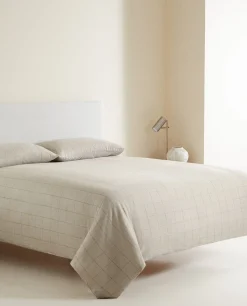 ZARA Home Plaid Flannel Duvet Cover