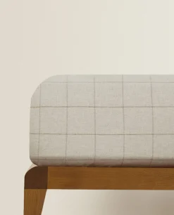 ZARA Home Plaid Flannel Fitted Sheet
