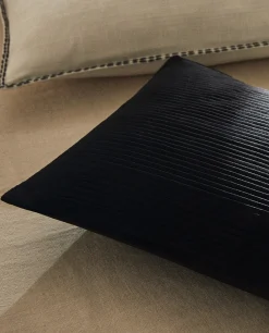 ZARA Home Pleated Throw Pillow Cover