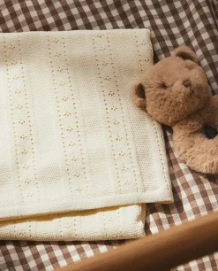 ZARA Home Pointelle Cotton Blanket