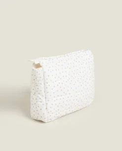 ZARA Home Polka Dot Cotton Toiletry Bag