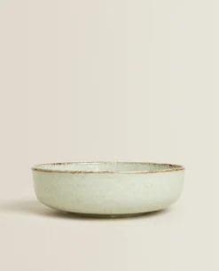 ZARA Home Porcelain Bowl With Antique Finish Rim