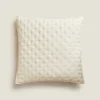 ZARA Home Quilted Dotted Throw Pillow Cover