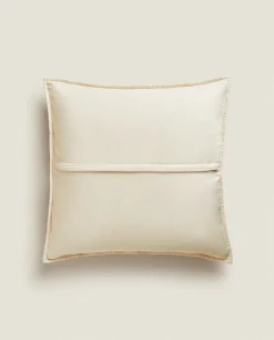 ZARA Home Quilted Dotted Throw Pillow Cover