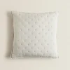 ZARA Home Quilted Dotted Throw Pillow Cover