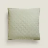 ZARA Home Quilted Dotted Throw Pillow Cover