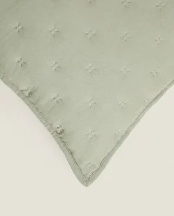 ZARA Home Quilted Dotted Throw Pillow Cover