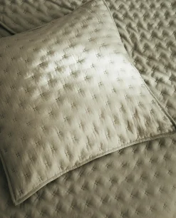 ZARA Home Quilted Dotted Throw Pillow Cover