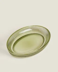 ZARA Home Raised Design Glass Soap Dish