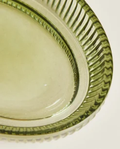 ZARA Home Raised Design Glass Soap Dish