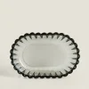 ZARA Home Raised Design Glass Soap Dish