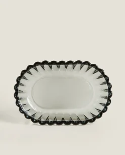 ZARA Home Raised Design Glass Soap Dish