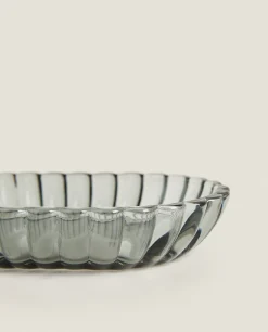 ZARA Home Raised Design Glass Soap Dish