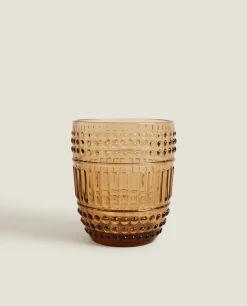 ZARA Home Raised Design Glass Tumbler