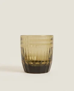 ZARA Home Raised Design Glass Tumbler