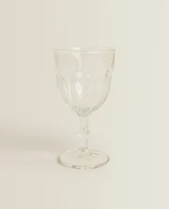 ZARA Home Raised Design Wine Glass