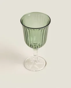 ZARA Home Raised Design Wine Glass