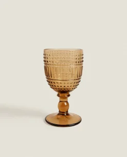 ZARA Home Raised Design Wine Glass
