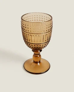 ZARA Home Raised Design Wine Glass