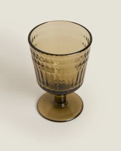 ZARA Home Raised Design Wine Glass