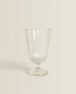ZARA Home Raised Faceted Wine Glass