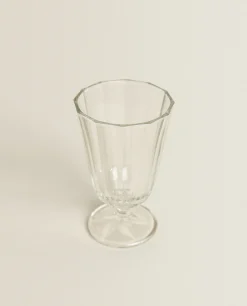 ZARA Home Raised Faceted Wine Glass
